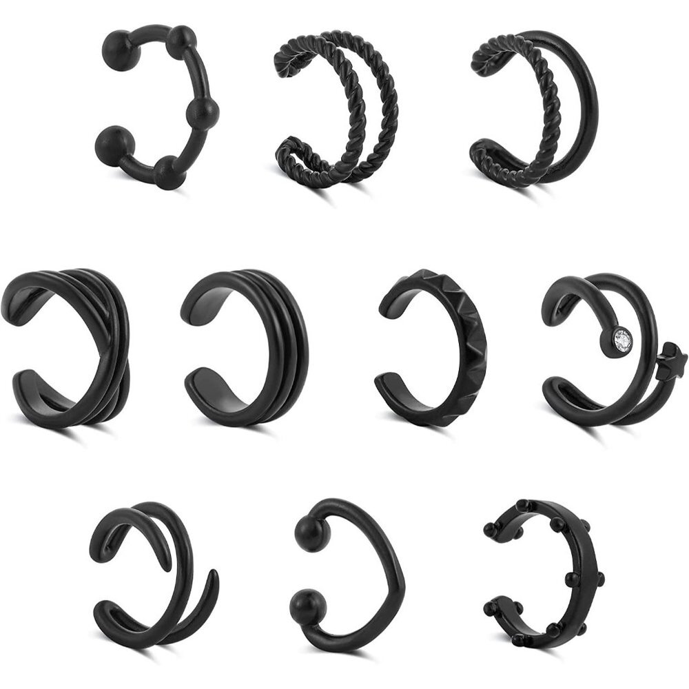 10pcs Ear Cuff Helix Earring
